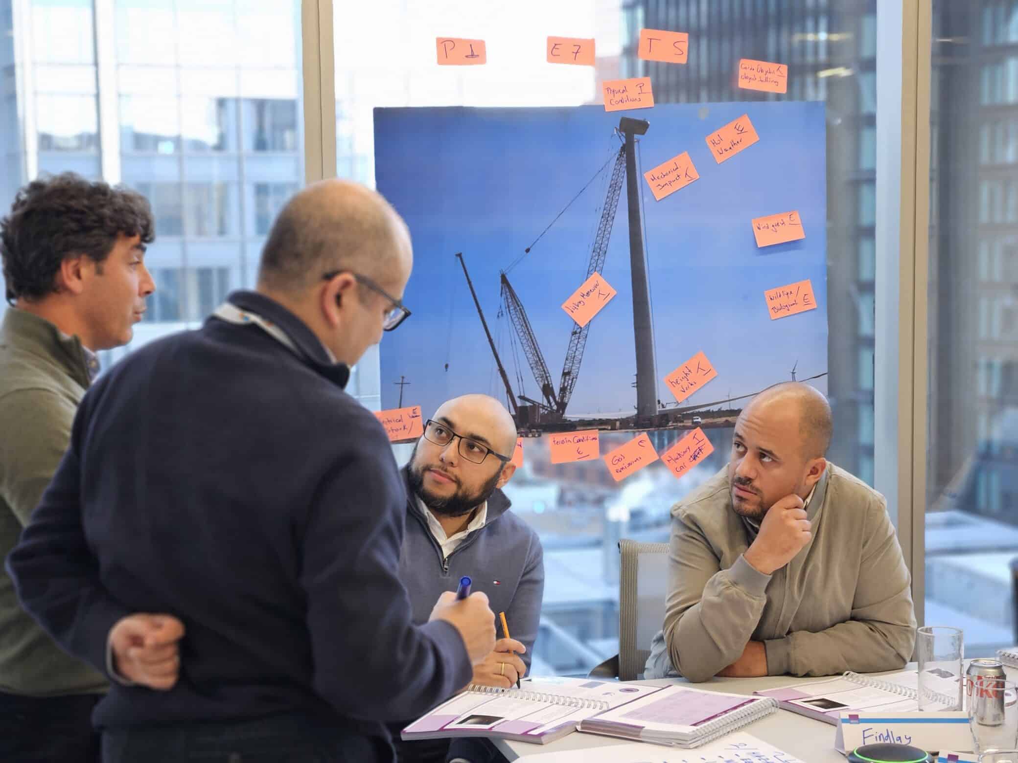 Delegates learning during the IOSH Managing Safely for Wind Power training